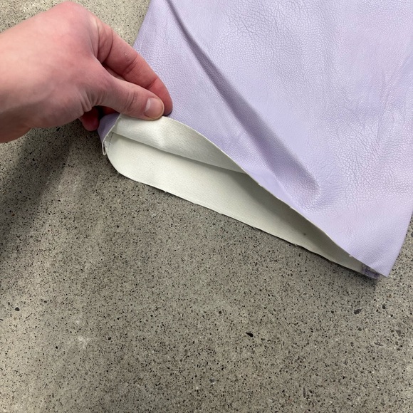 Zara High Waisted Faux Leather Pants Lilac Purple Womens Size Small - Picture 6 of 7